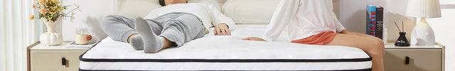 "Coolvie Familienbett Hybrid-Matratze, für leichten Schlaf – sieben Zonen Unterstutzung"