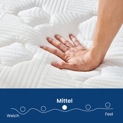 "Materialien: Medium-Weich-OEKO-TEX-zertifiziert-hautfreundlich und allergenarm-Schlafkomfort Matratze"