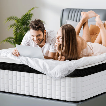 Coolvie 30 cm Luxus Hybrid Matratze – 7-Zonen Taschenfederkern & OEKO-TEX®