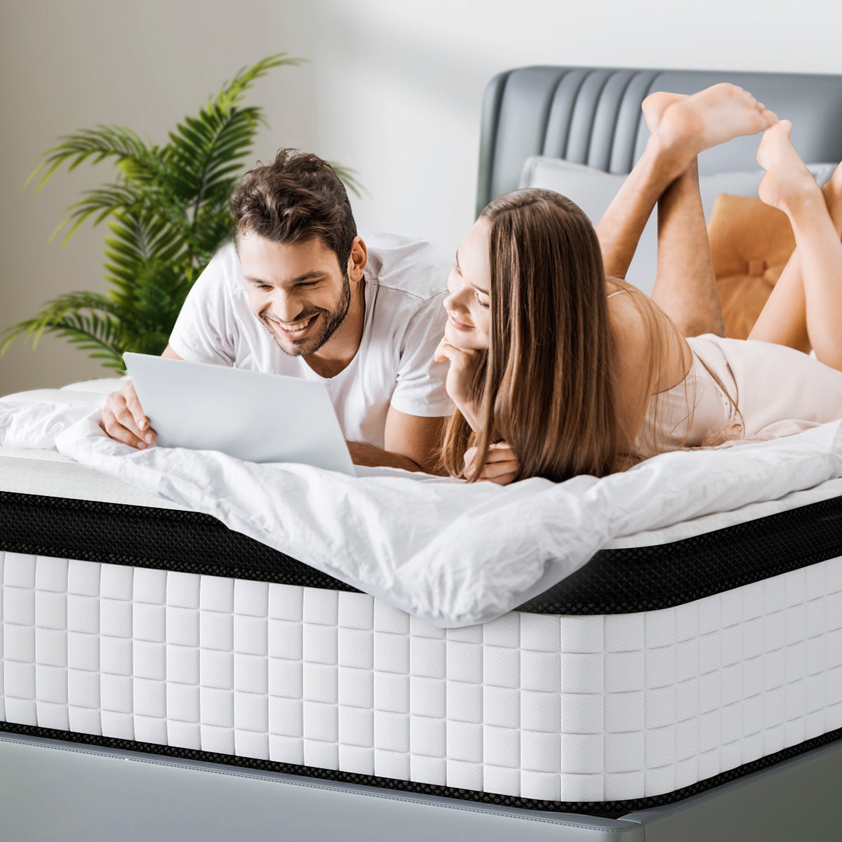 Coolvie 30 cm Luxus Hybrid Matratze – 7-Zonen Taschenfederkern & OEKO-TEX®