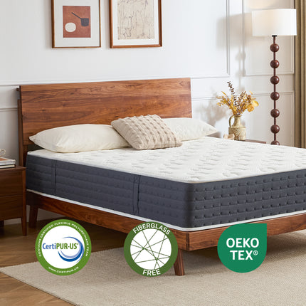 "Familienbett mit Coolvie langlebige Matratze gegen Durchliegen, OEKO-TEX und CertiPUR-US Zertifizierung"