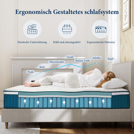 "Coolvie Ganzjährig atmungsaktiv – Matratze H3-H4 für Normalgewichtige"