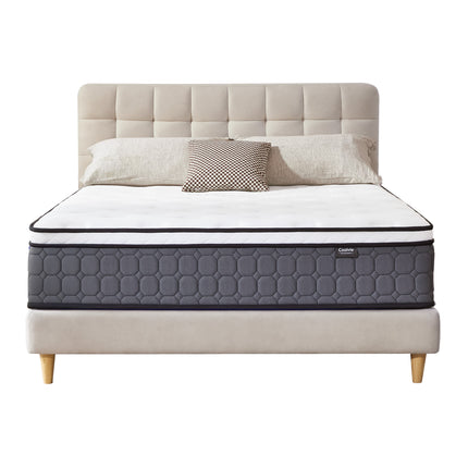 "Coolvie Taschenfederkern-Matratze,latexfreier Baumwollschaum,Bewegungsisolierung-Paar-Option perfekte Nacht"