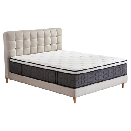 "Coolvie Hybrid-Matratze – Seitenansicht/Korpus-Detail,25 cm Komfortschicht"