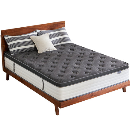 "Coolvie Hybrid-Matratze – Seitenansicht/Korpus-Detail, latexfreier Baumwollschaum"